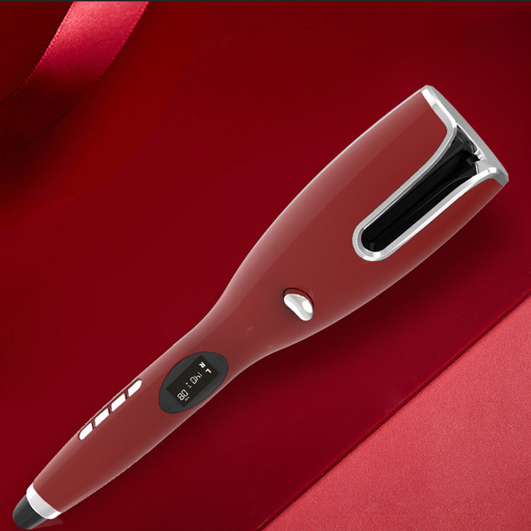 Comb Electric Usb Rechargeable Portable High Quality Gorgeous Auto Rotating Cordless Automatic Hair Curler Smart LCD